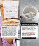 Truvani Protein + Energy vanille-latte verre — boisson prête pour une pause café.