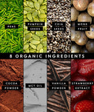 Ingrédients Truvani: pois biologiques et graines de citrouille et chia