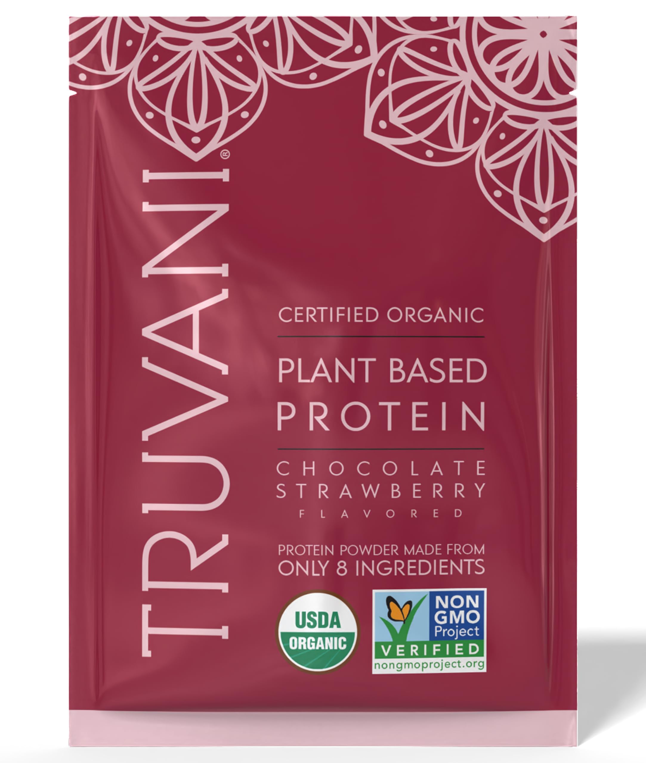 Truvani protéine végétale de pois en poudre, shake riche en protéines.