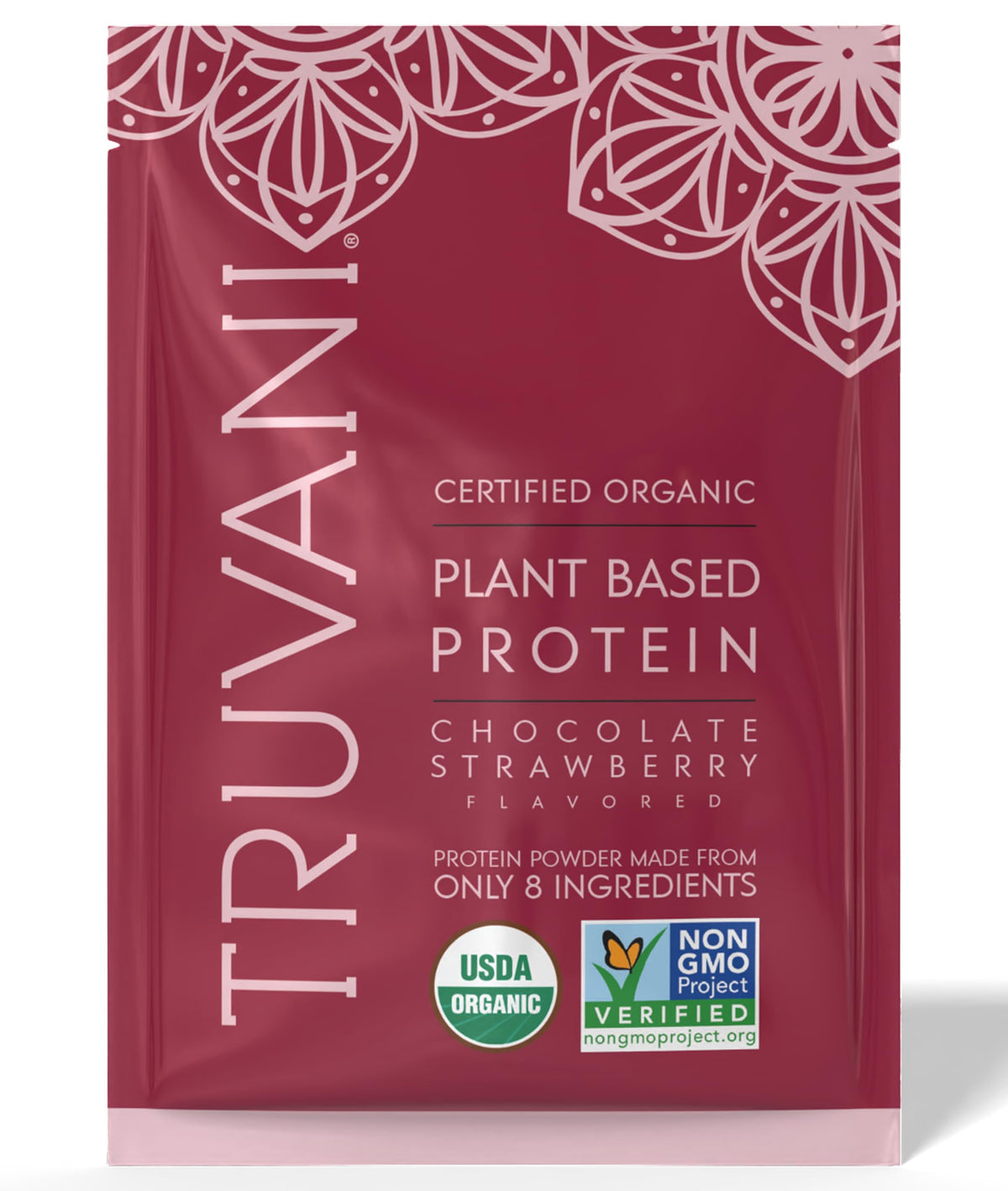 Truvani protéine végétale de pois en poudre, shake riche en protéines.