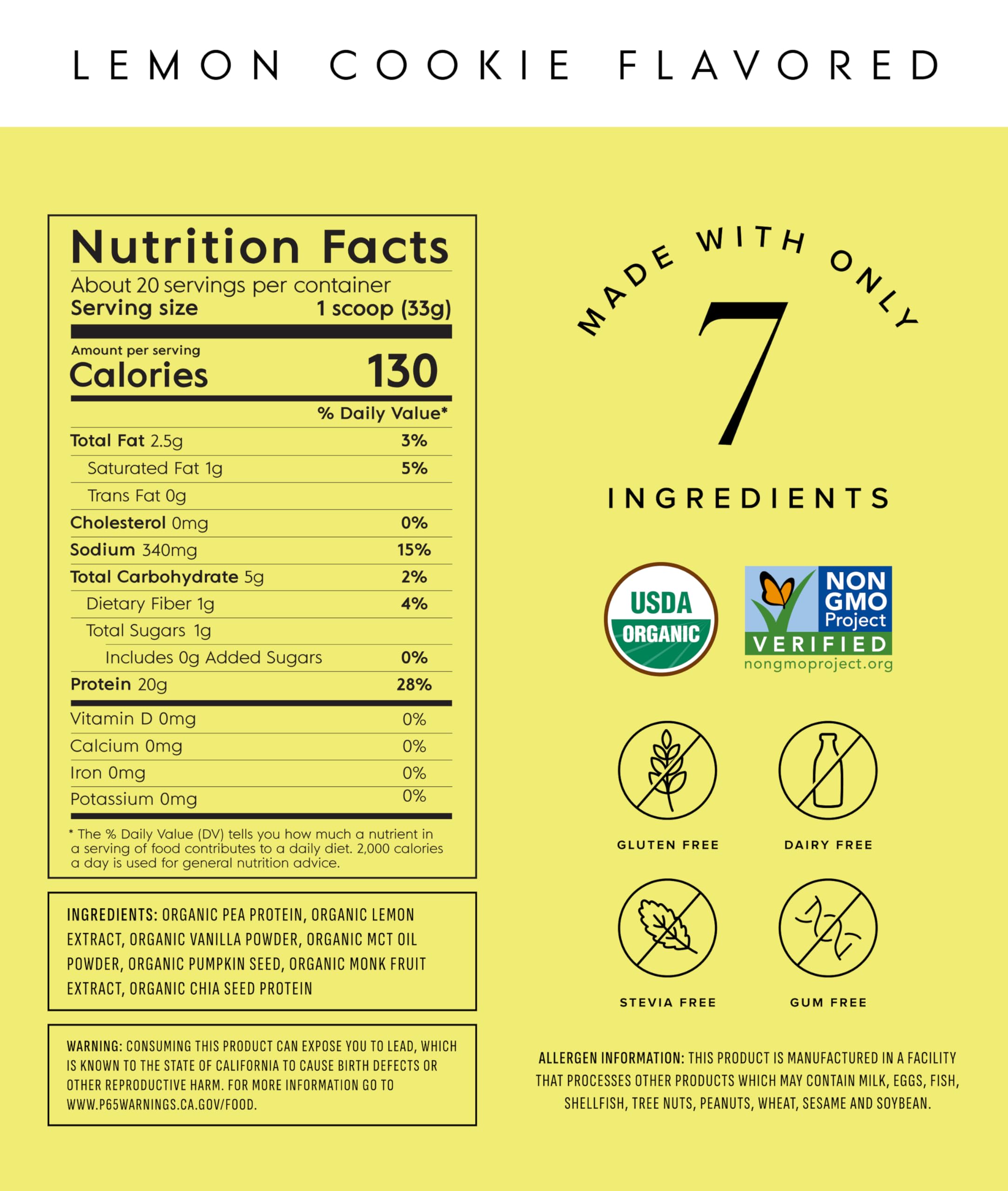 Dose Truvani pois citron-cookie: mesure simple pour apport protéique précis.
