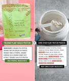 Bol avec smoothie Truvani au matcha, texture lisse.
