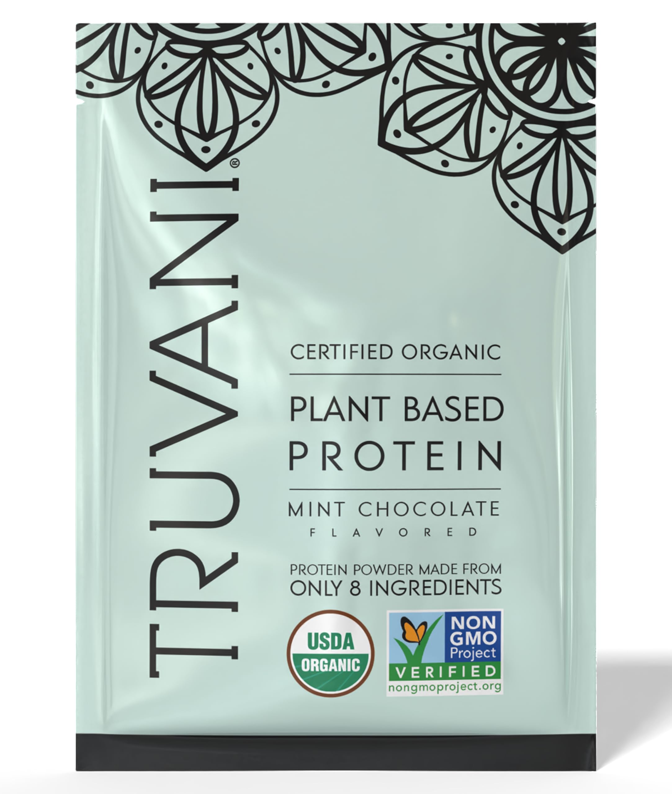 Truvani Protéine Pois Menthe Chocolat – Verre : boisson onctueuse pour énergie durable