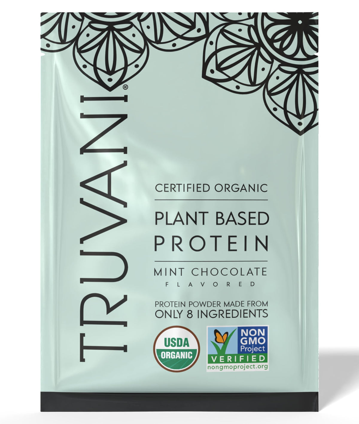 Truvani Protéine Pois Menthe Chocolat – Verre : boisson onctueuse pour énergie durable