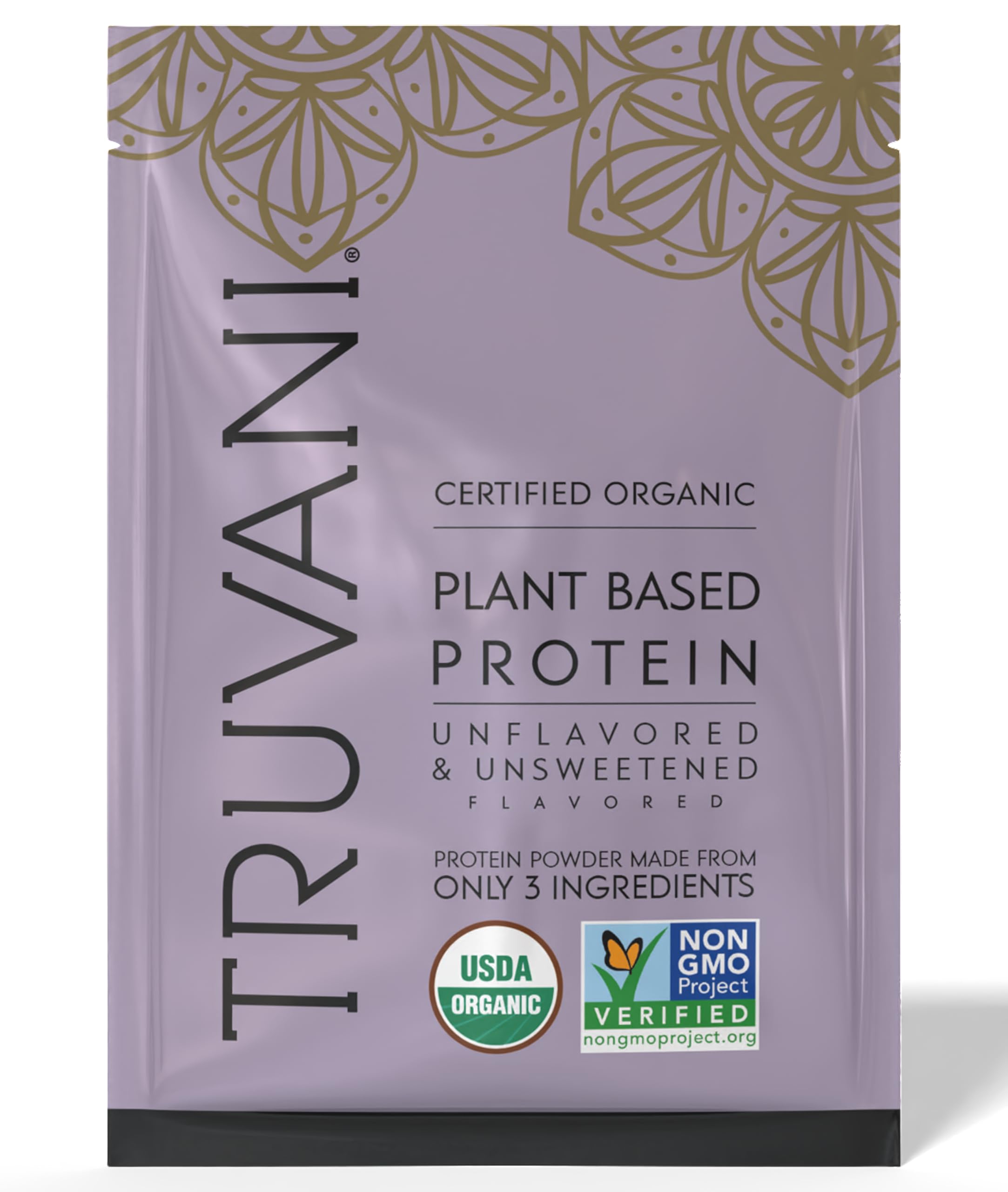 Truvani protéine pois naturelle – Bouteille: source claire de protéines végétales pour énergie durable.