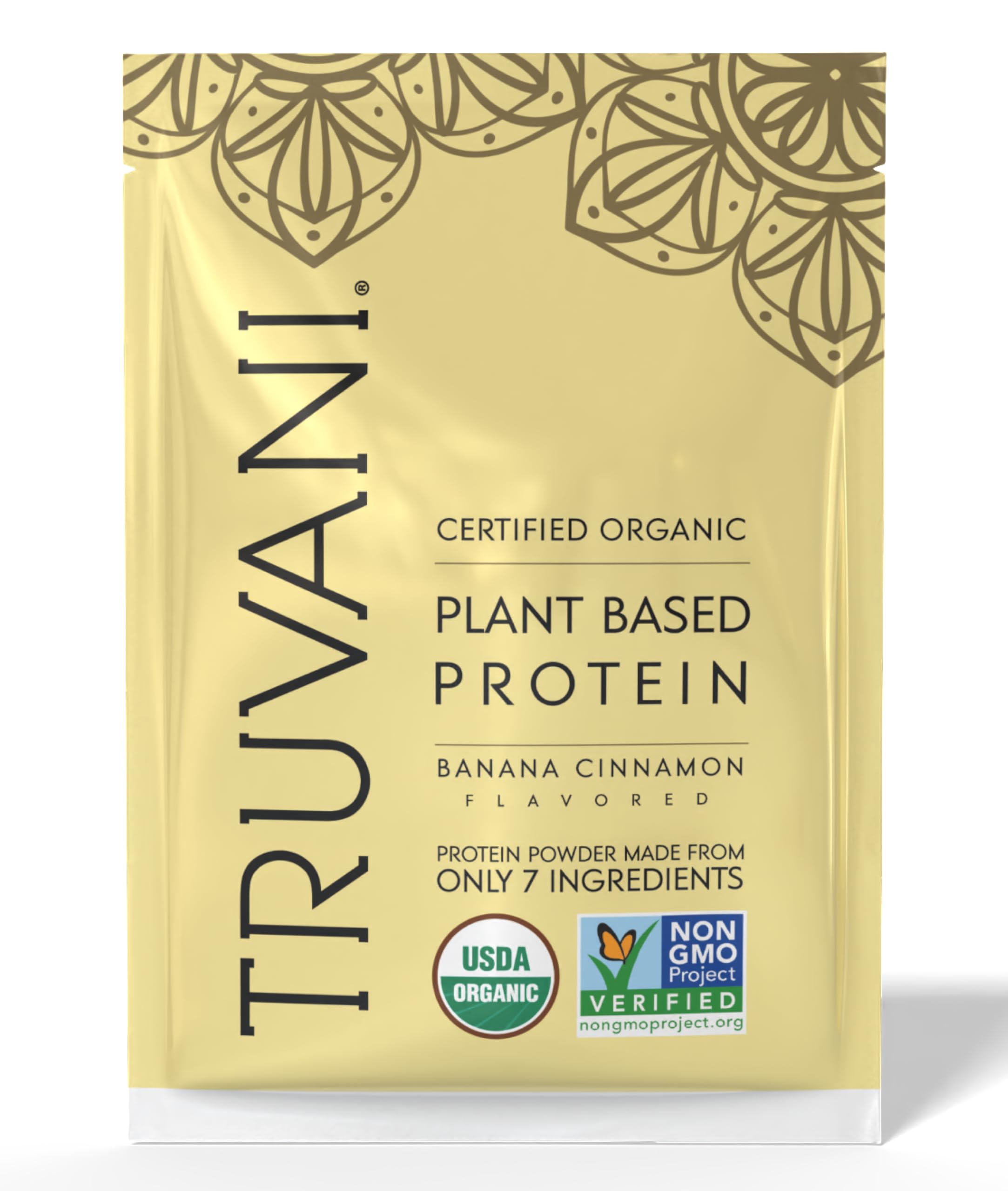 Truvani protéine pois banane cannelle en bouteille, pratique à emporter après l’entraînement.