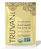Truvani protéine pois banane cannelle en bouteille, pratique à emporter après l’entraînement.