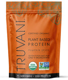 Truvani Poudre Protéine Végétale Potiron Épice Flacon – shake protéiné riche et naturel.