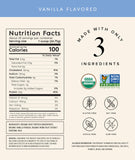 Dose de protéine Truvani whey vanille montrant une portion de 20 g.