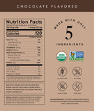 Truvani Whey Organic Chocolat – dose mesurée prête à mélanger.
