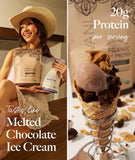 Emballage Truvani Whey Organic Chocolat avec étiquette biologique.