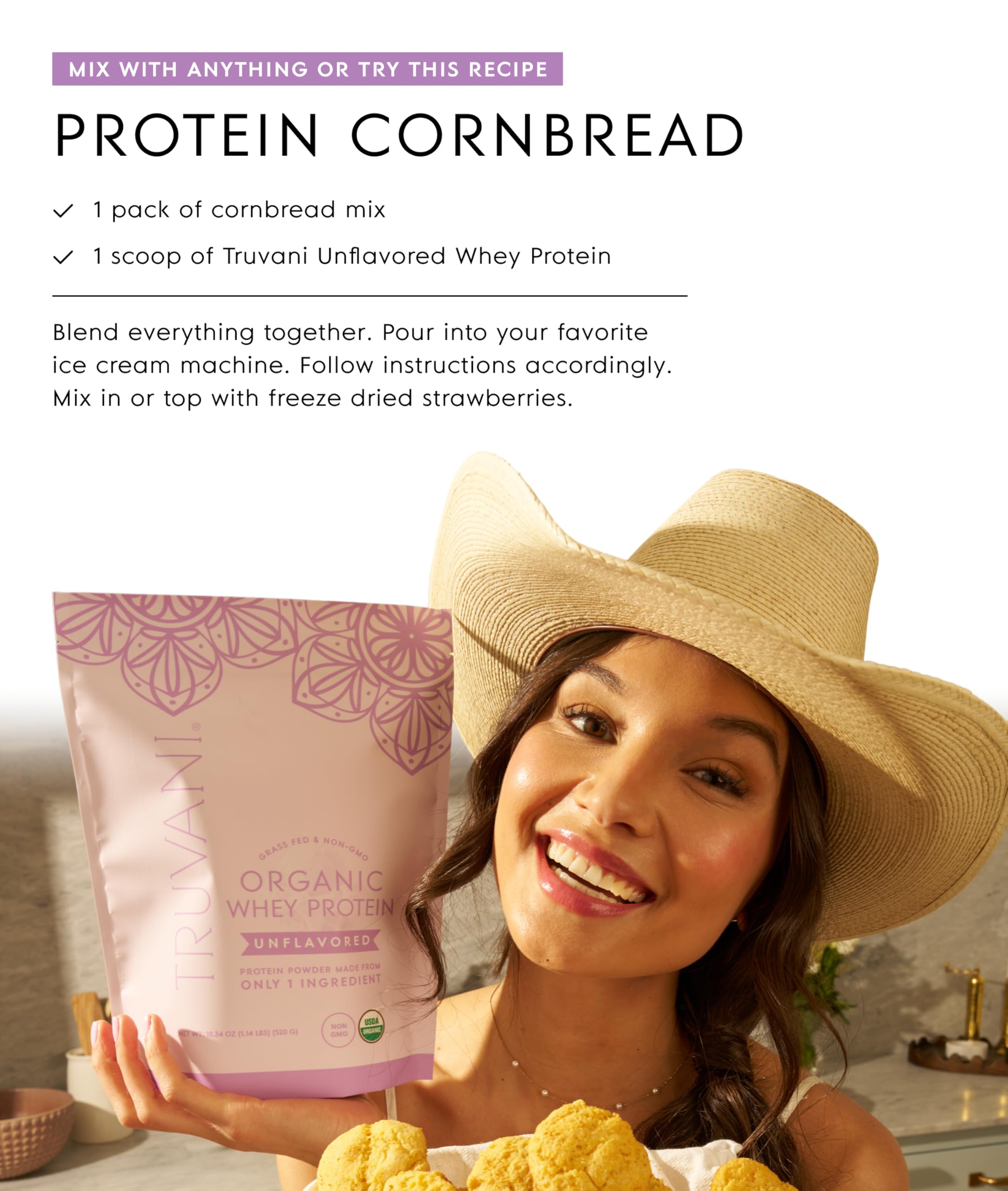Vaches élevées en pâturage — origine éthique Truvani Whey Protein Bio.