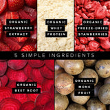 Label USDA Truvani protéine biologique, certification et pureté visibles.