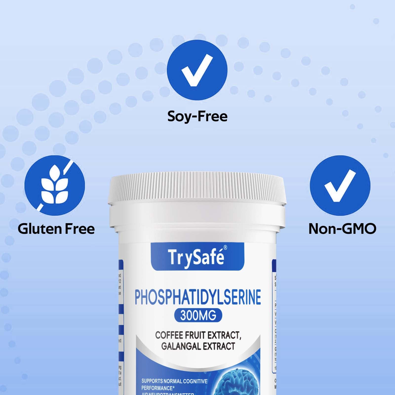 Gélules TrySafe 300 mg — prise quotidienne pratique pour la concentration.