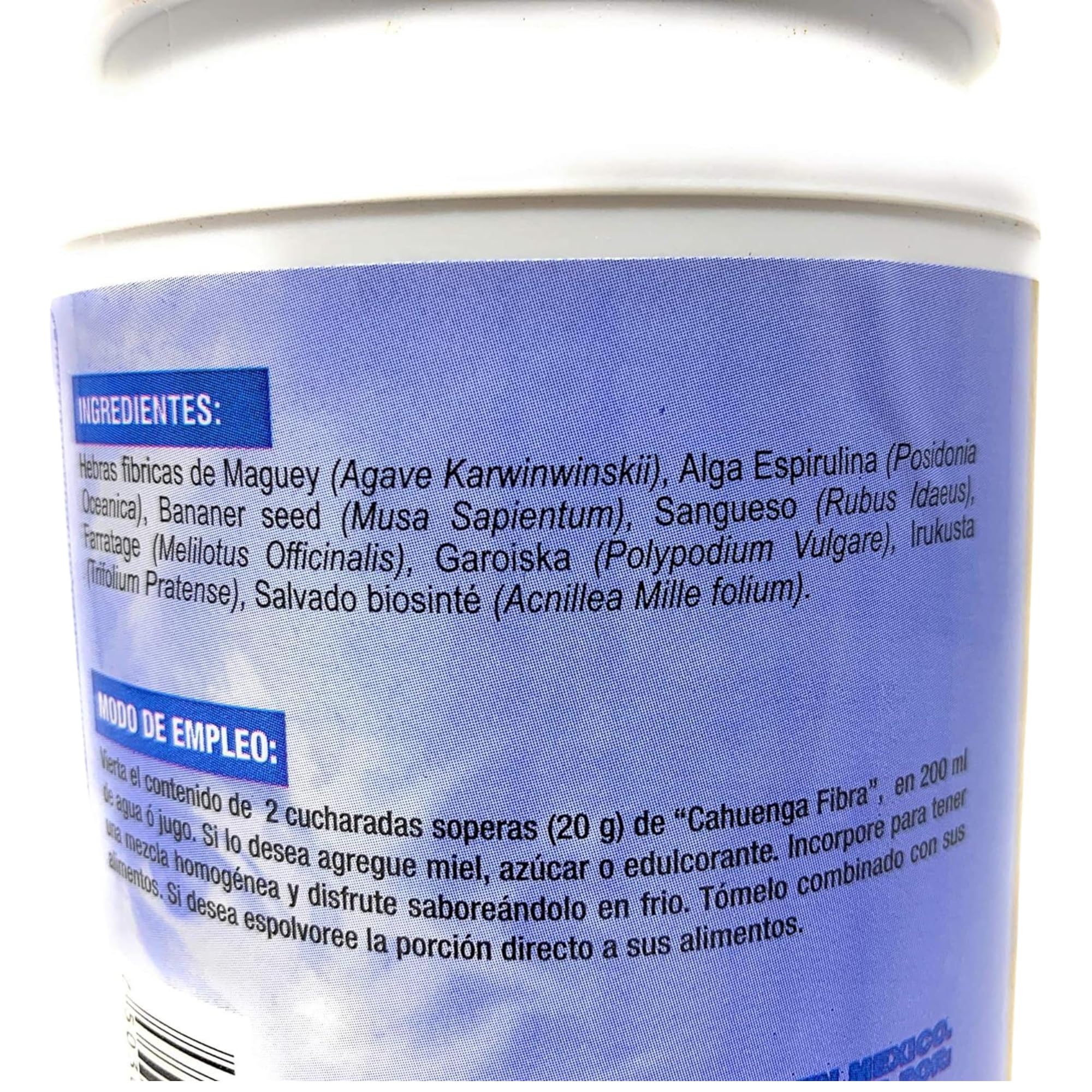 Tu Salud Plus Fiber : dans un smoothie, solution pratique pour augmenter l'apport en fibres.