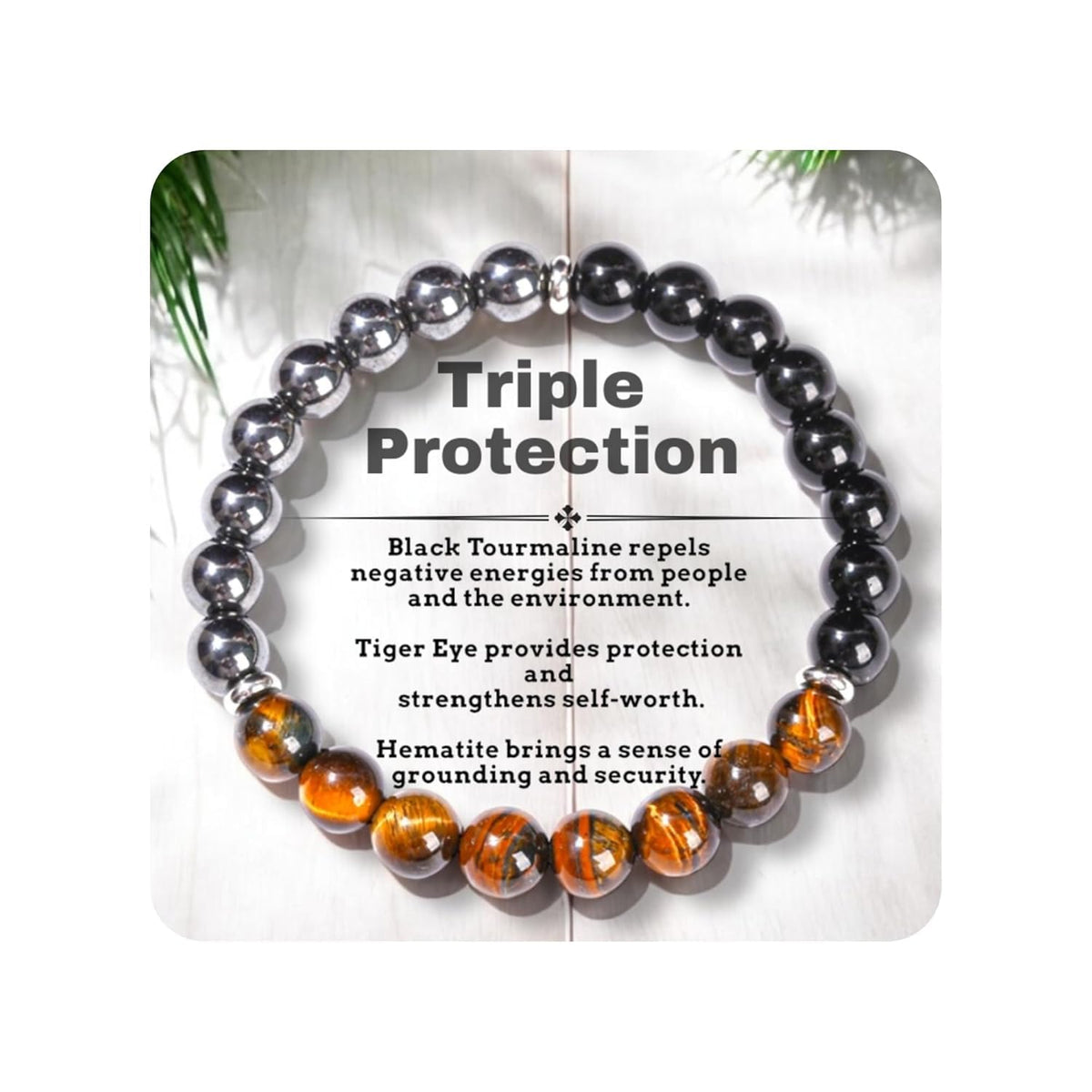 Bracelet TUBIANCA – Tigre-œil pour courage et confiance au quotidien.
