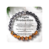 Bracelet TUBIANCA – Tigre-œil pour courage et confiance au quotidien.