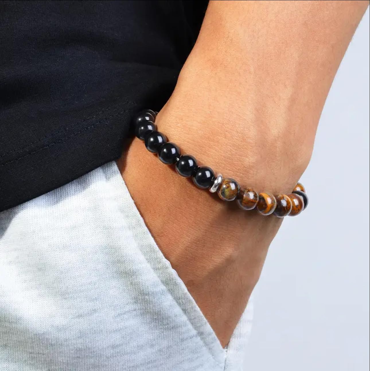 Bracelet TUBIANCA – Tourmaline noire pour protection et énergie.