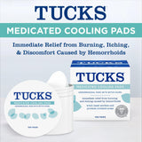 Texture apaisante des tampons TUCKS pour zones sensibles.