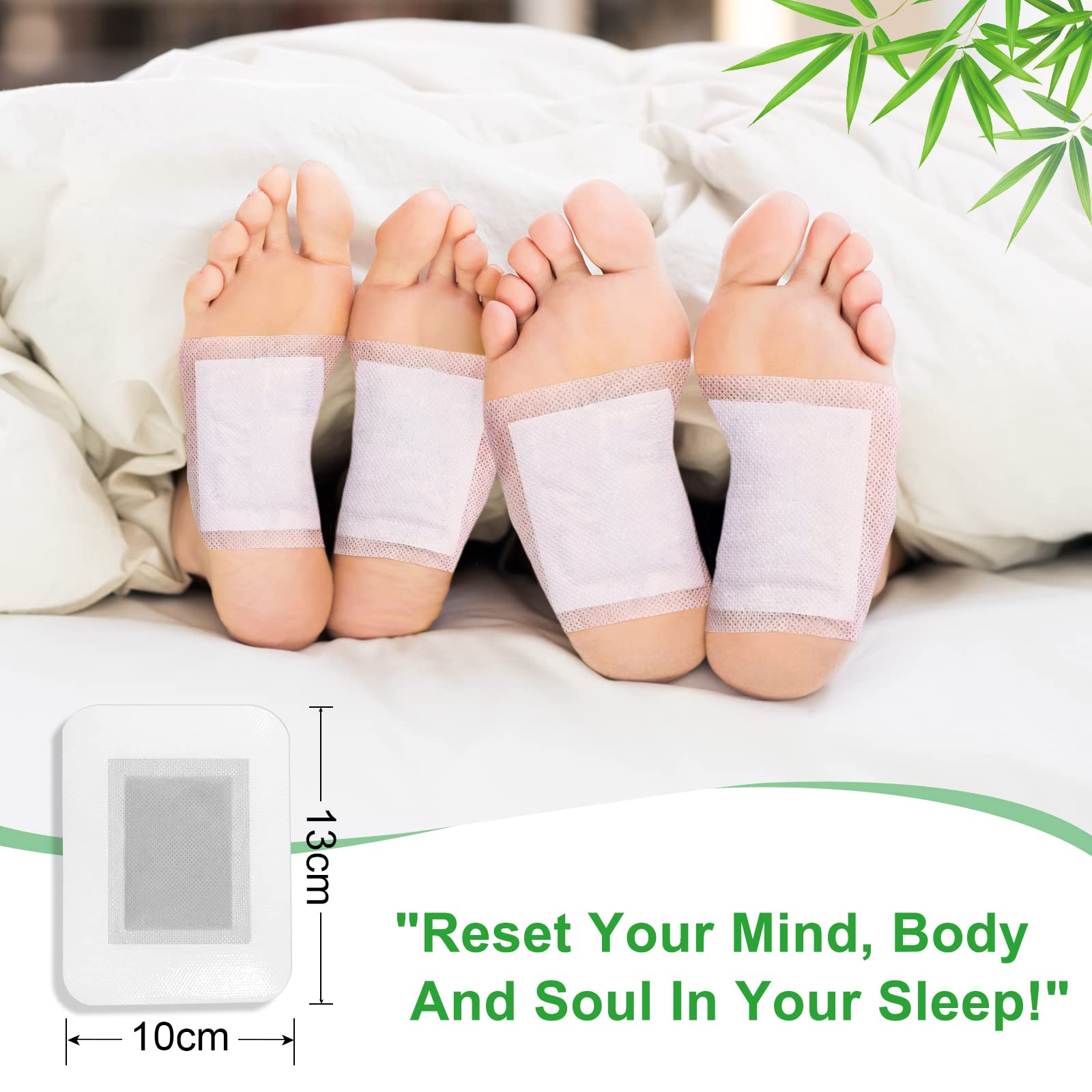 Bienfaits possibles: pieds plus confortables après l’utilisation des patchs.