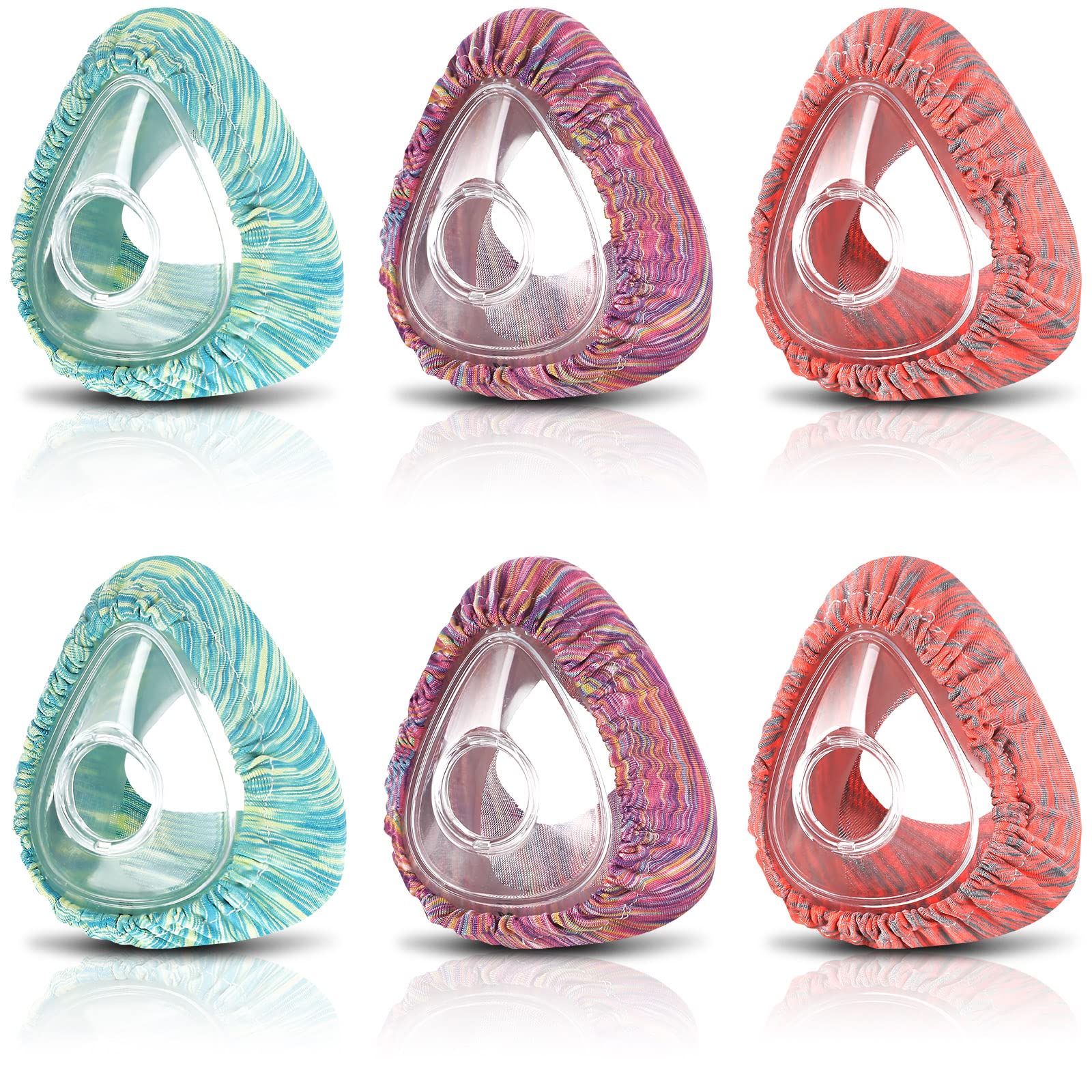 Tudomro pack de 6 doublures masque visage complet, absorbantes et durables.