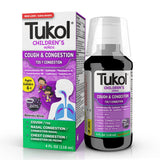 Médicament TUKOL pour enfants — bouteille de sirop goût raisin apprécié
