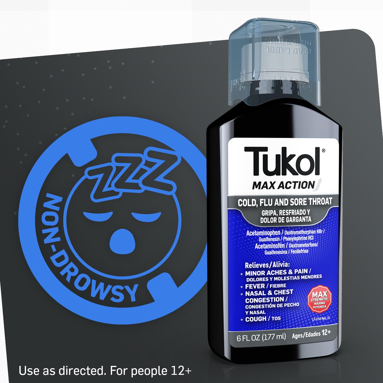 TUKOL Max Action fièvre potentiellement réduite et confort retrouvé.