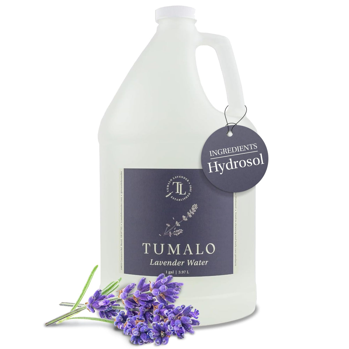 Tumalo Lavender hydrosol, bouteille 1 galon prête à l’emploi pour le soin et la détente