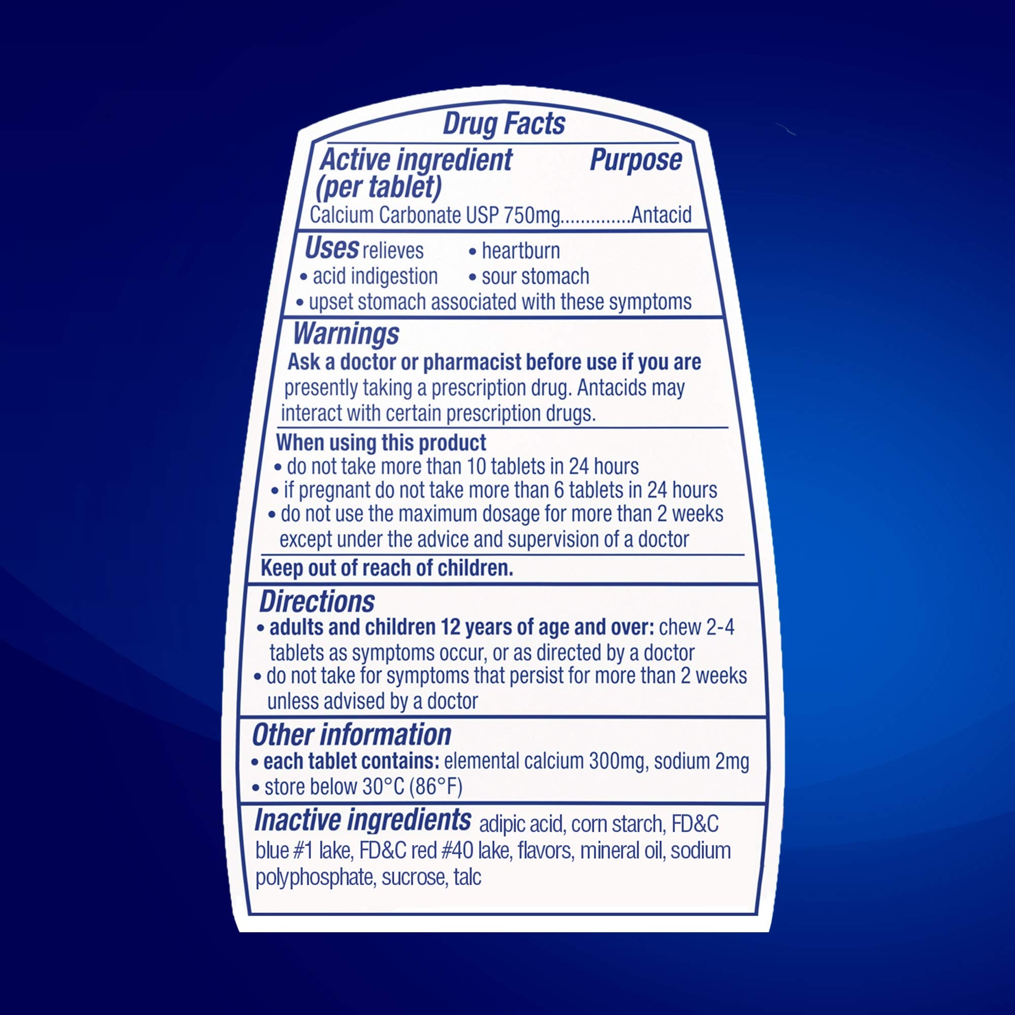 TUMS EX, pratique à ranger dans le sac pour les déplacements.