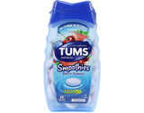 Étiquette et bouchon TUMS Smoothies, présentation claire pour repérer le goût Berry Fusion.