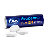 TUMS Ultra Fort rouleau menthe: soulagement rapide des brûlures.