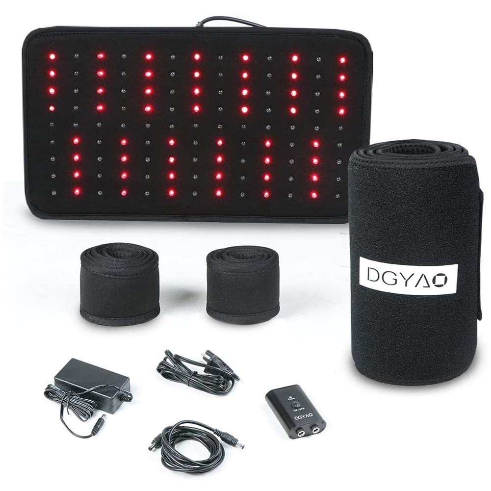 TUOB présente sa grande plaque lumineuse sur le dos pour un potentiel soulagement des douleurs articulaires.