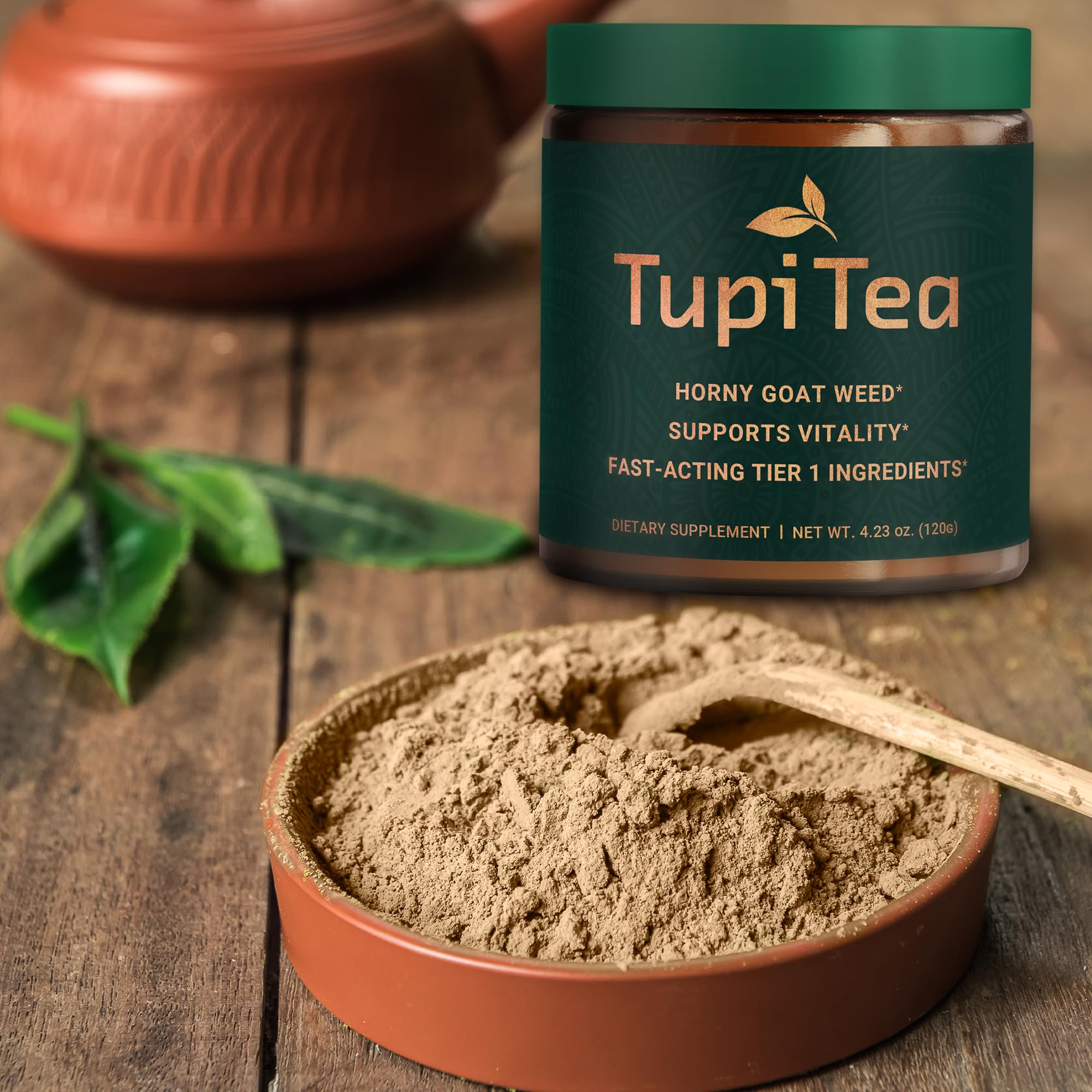 Tupi Tea fruit de cayenne, chaleur légère pour stimuler le métabolisme.