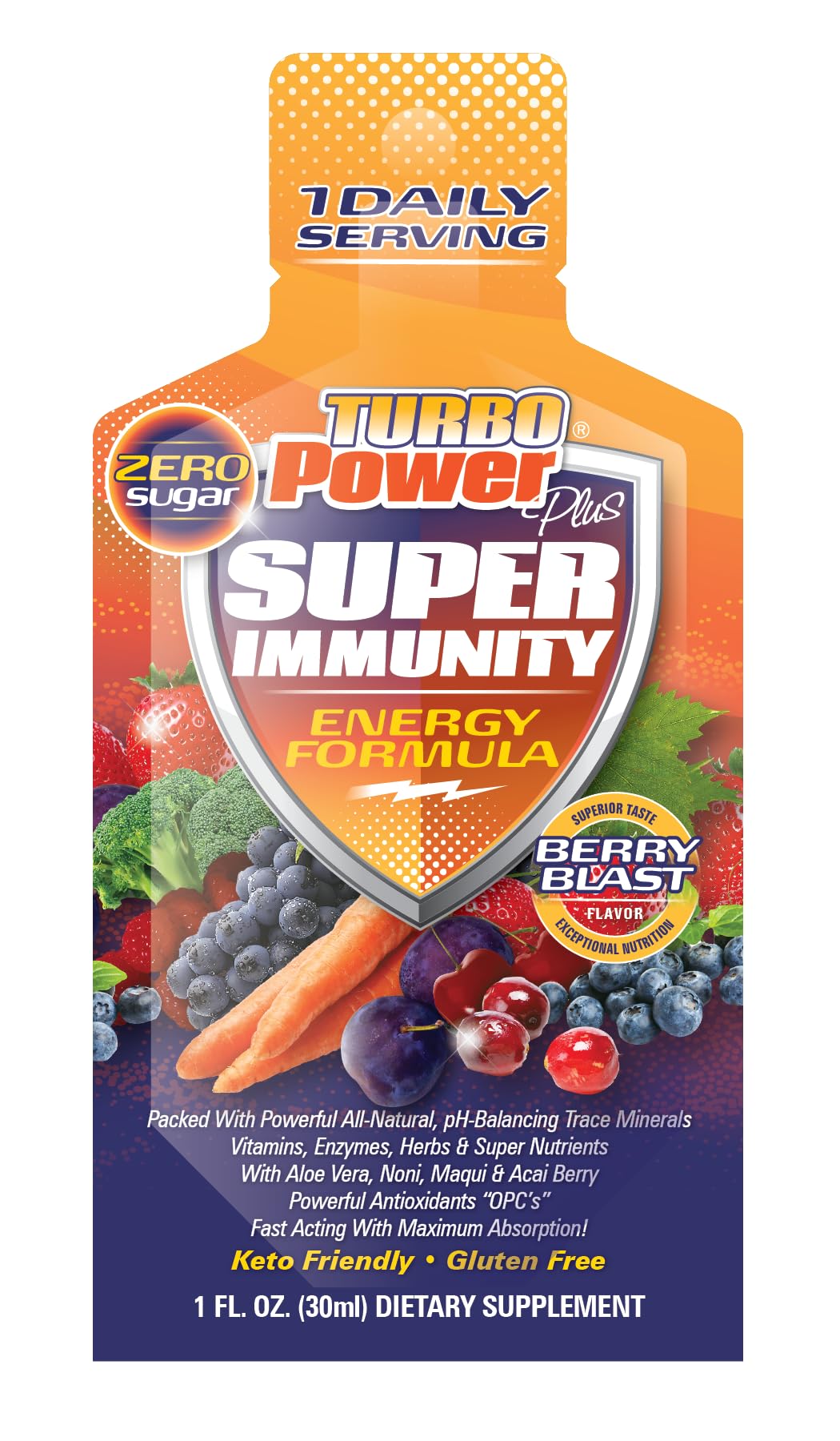Turbo Power Plus – versement-bouchon pratique pour usage rapide en déplacement.