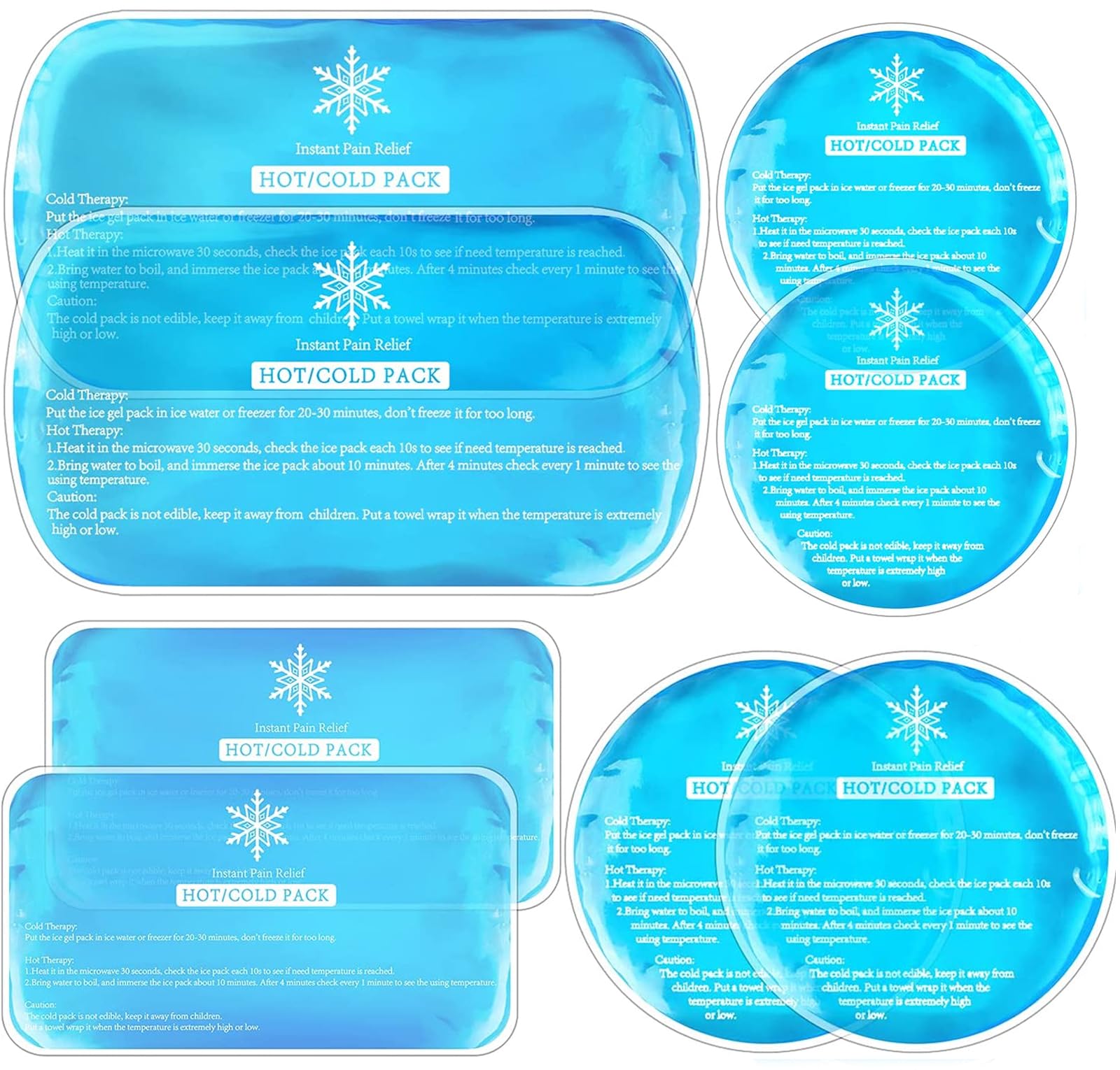 Des packs Tutmyrea en gel réutilisables pour un refroidissement ciblé après blessure.
