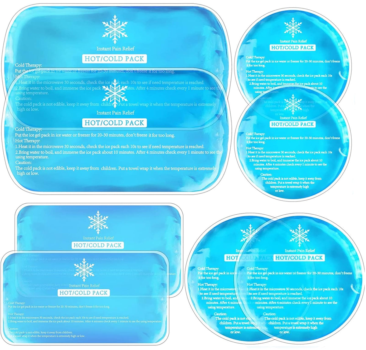 Des packs Tutmyrea en gel réutilisables pour un refroidissement ciblé après blessure.