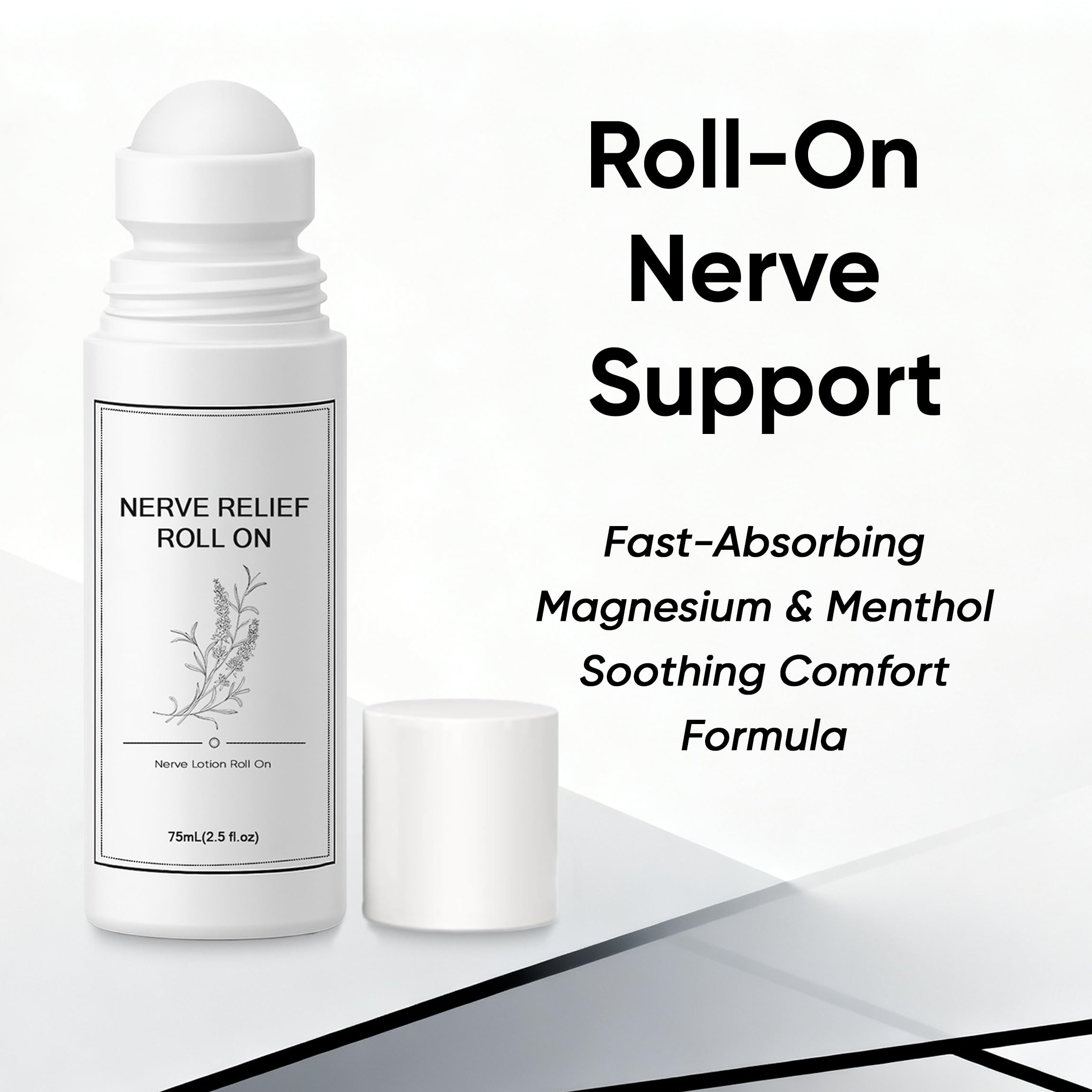 TUVAAZ Roll-On menthol rafraîchissant, texture non grasse qui sèche vite.