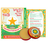 TW3 Baume Cao Sao Vang – application sur les tempes pour soulager les céphalées.