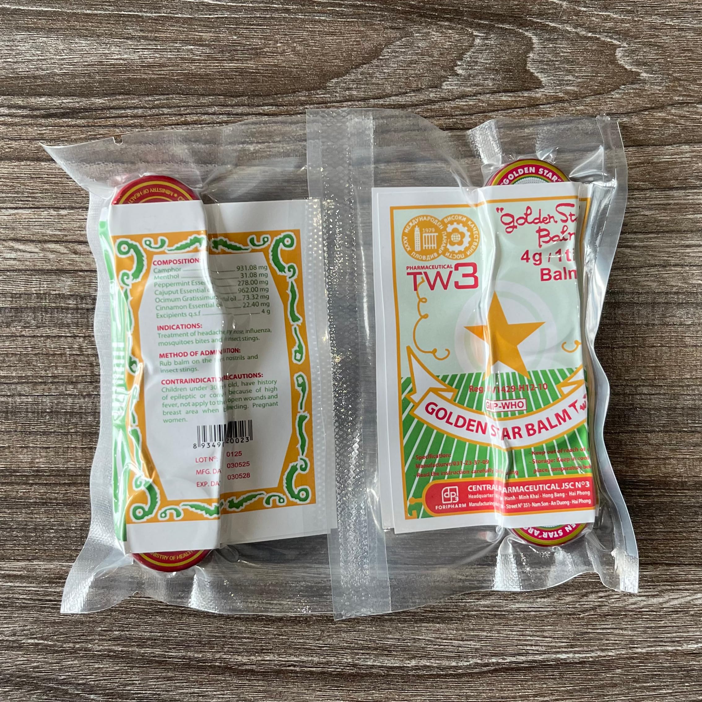 TW3 Baume Cao Sao Vang – soutien respiratoire léger et confort nasal.