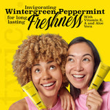 TWICE dentifrice saveur wintergreen menthe pour haleine fraîche durable.