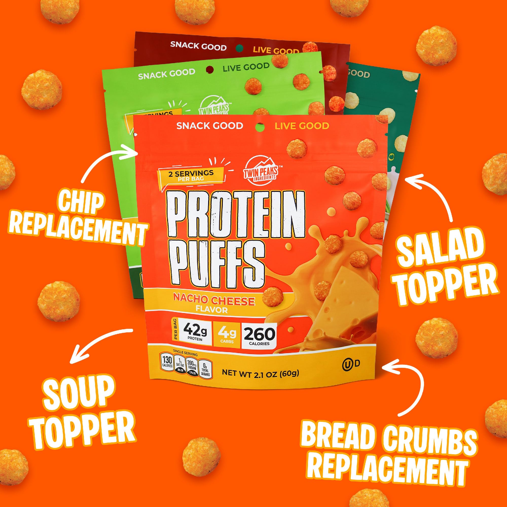 Twin Peaks Ingredients Puffs portion deux : format pratique pour deux portions