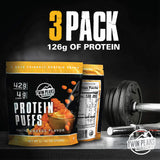 Twin Peaks Puffs 42 g de protéines, profil nutritionnel élevé.