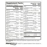 Étiquette Twinlab Daily One Caps, emballage clair des ingrédients et du statut sans fer.