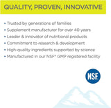 Conditionnement pratique de Twinlab Daily One sans fer et Florglo, prise simple et rapide.