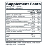 Twinlab Stress B-Complex : capsules ouvertes montrant la forme pratique.