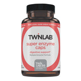 Twinlab Super Enzyme Caps – boîte et étiquette, soutien digestif après repas