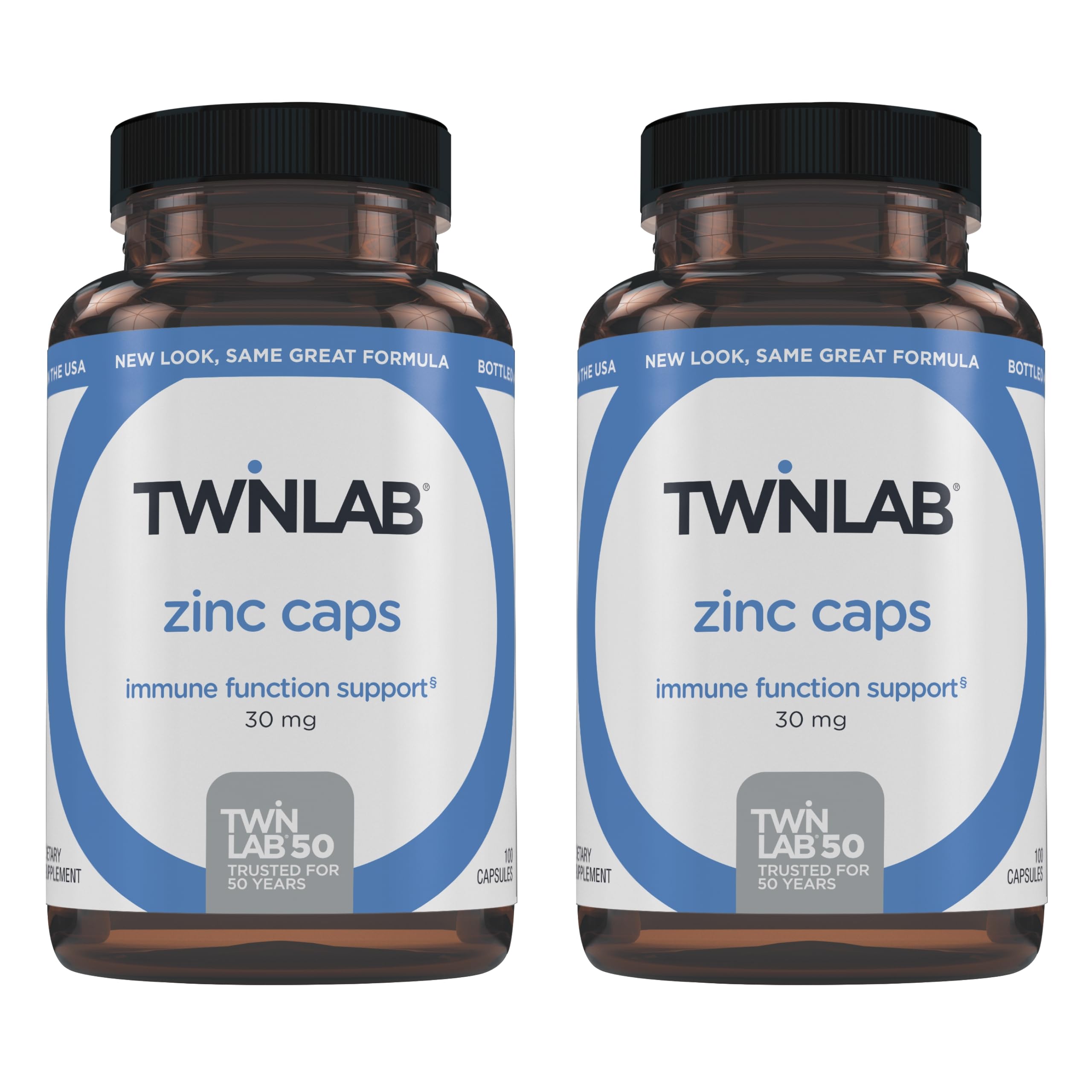 Twinlab capsules de zinc – emballage pratique pour prise quotidienne.
