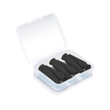 Twizz inserteur scléral ventilé noir, vue face pour insertion précise.