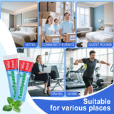 Dentifrice TWOWORLD menthe fraîche, expérience de brossage agréable.