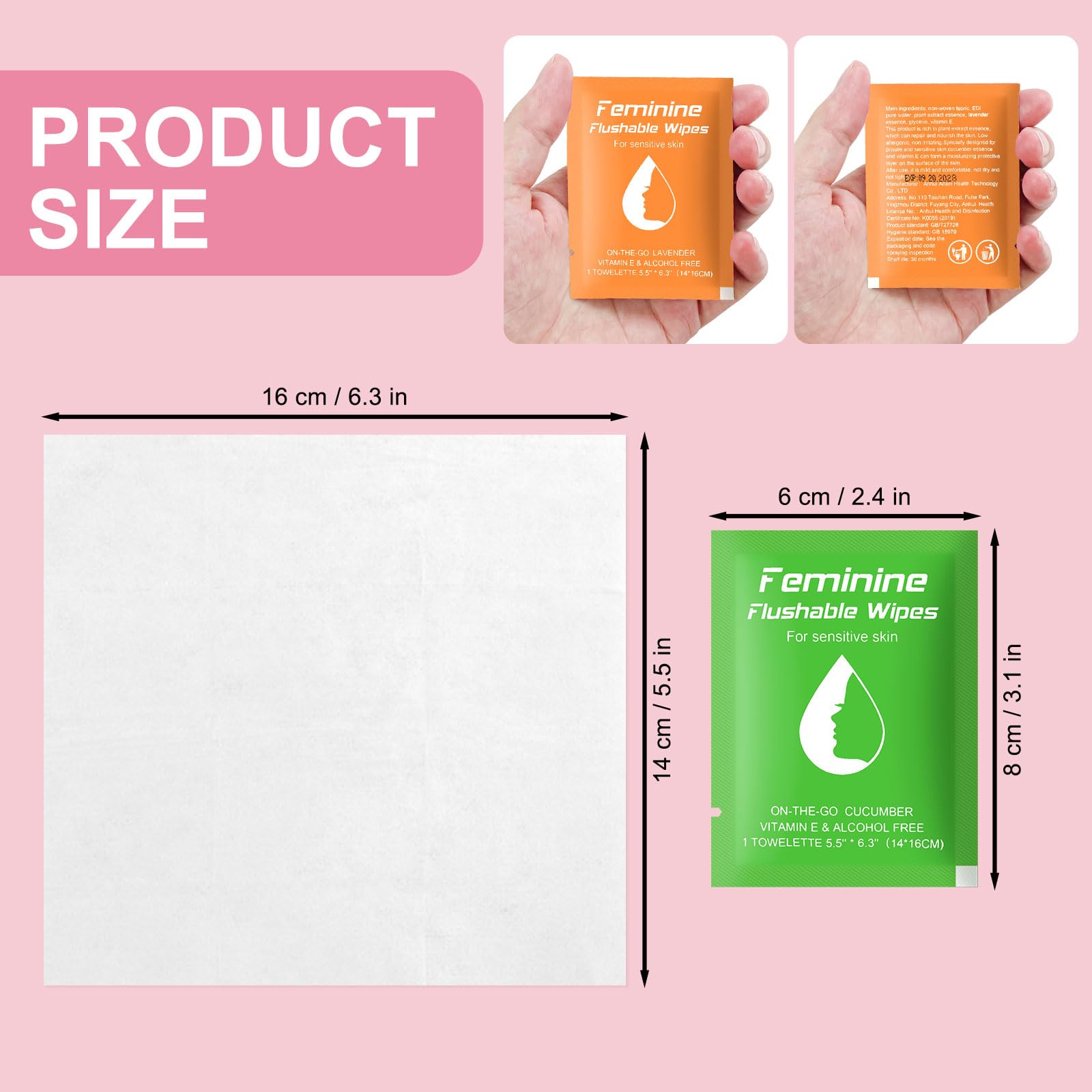 Twoworld lingettes lavande soin intime doux pour le quotidien